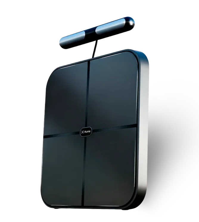 Hume Body Pod smart scale with retractable handle